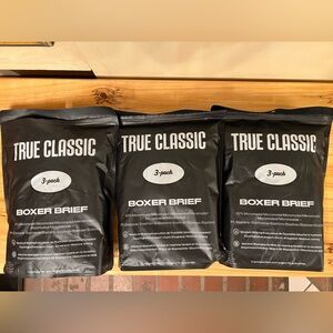 True Classic Black Boxer Briefs 3-Pack